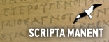 Scripta  manent – Τα γραπτά μένουν (23-30/1/2012)