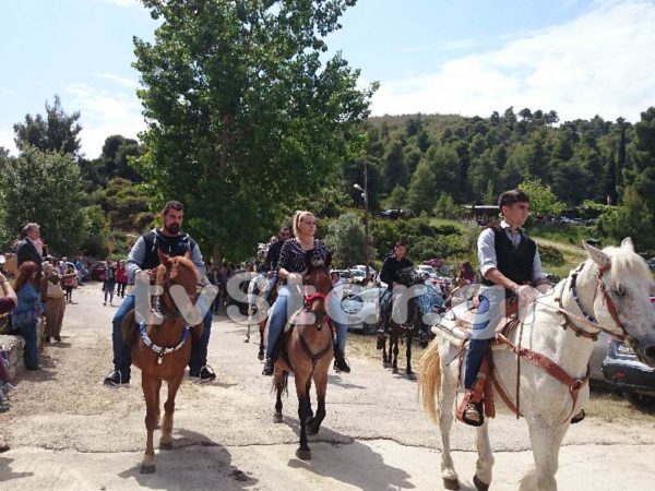 Στην Εύβοια γιορτάζουν με τιμές τον Άγιο Γεώργιο τον Αρμά (video)