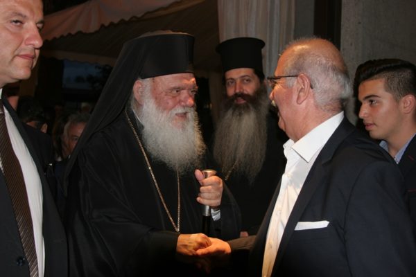 Ο δήμαρχος Χαλκίδας στα εγκαίνια του Αρχαιολογικού Μουσείου Θήβας