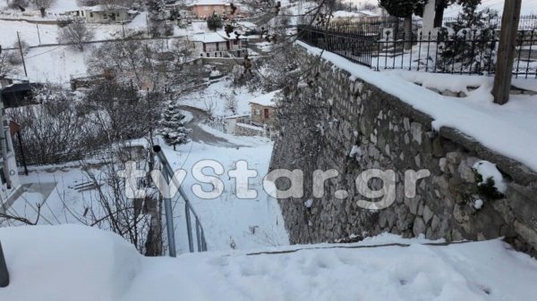 Πάγωσε και ο Δομοκός. Στους -12 η θερμοκρασία. (φωτογραφίες και video)