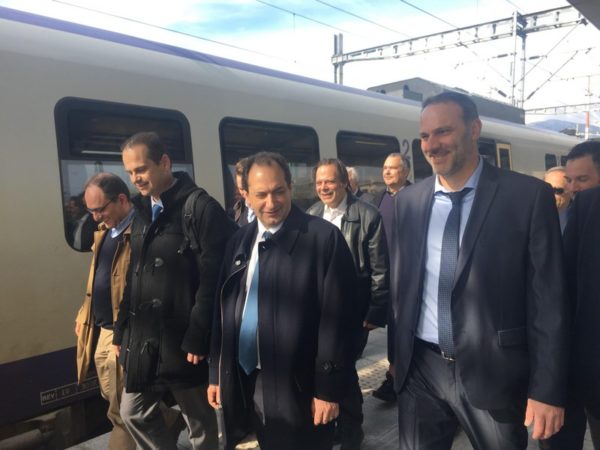 Το πρώτο δοκιμαστικό δρομολόγιο ηλεκτροκίνητου τραίνου