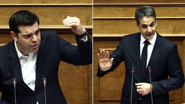 mitsotakis tsipras vouli 1