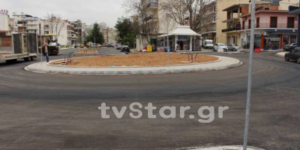 Πριν το Πάσχα σε λειτουργία ο κυκλικός κόμβος στη Λιβαδειά (video-photo)