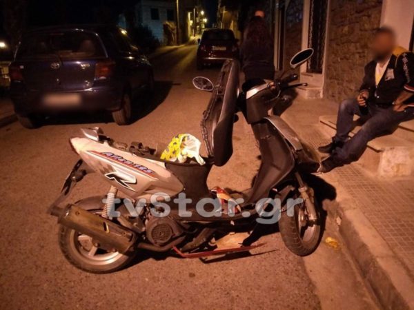 Ατύχημα στη Λαμία. Μηχανάκι συγκρούστηκε με ΙΧ