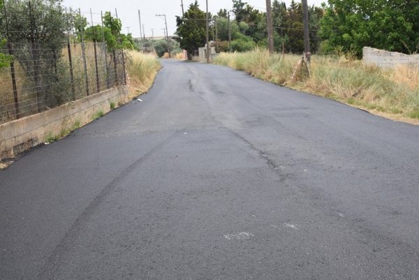 Ασφαλτόστρωση δρόμων στη Δημοτική Ενότητα Ανθηδόνας