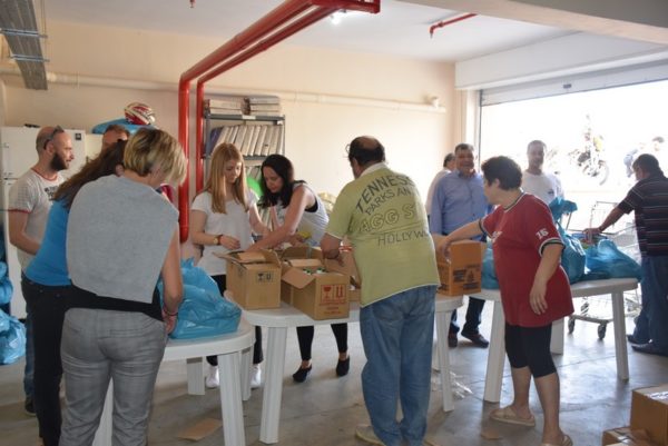 Διανομή ειδών καθαριότητας και ευπρεπισμού απο τον ΔΟΠΠΑΧ