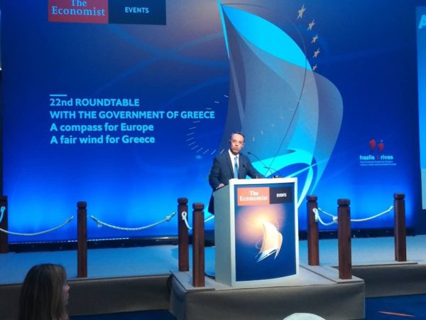 Ομιλία Σταϊκούρα στο Συνέδριο του Economist