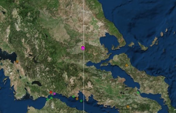 Δύο σεισμικές δονήσεις Βόρεια της Λαμίας