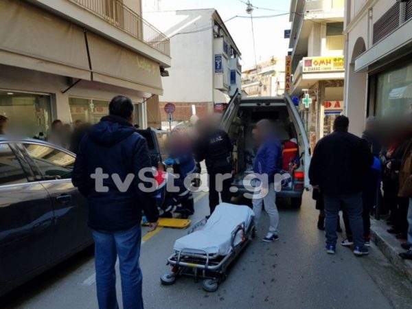 Νεαρός  τραυματίστηκε στο κέντρο της Λαμίας (φωτογραφίες)