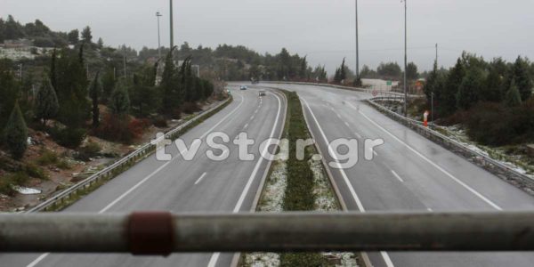Μαρτίνο τώρα!!! Χιονίζει και στην ΠΑΘΕ. (photo)