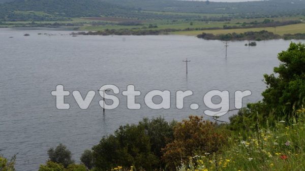 Υπερχείλισε η Παραλίμνη και καλύπτει τα πάντα στο πέρασμά της (photo-video)