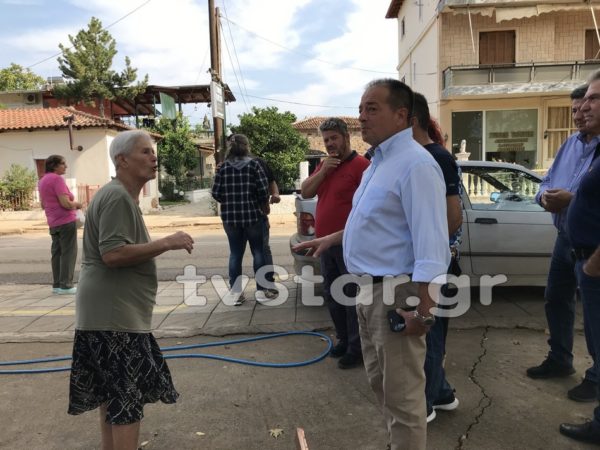 Αυτοψία του Νίκου Σταυρογιάννη στις πλημμυρισμένες περιοχές του Δ. Λαμιέων