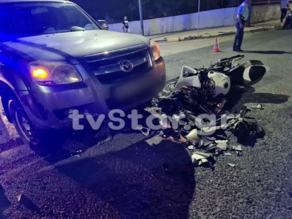 Λαμία: Στις ρόδες αγροτικού δικυκλιστής (φωτο & video)