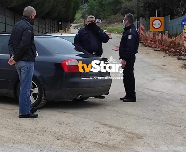 Μπλόκα της αστυνομίας στη Μαλεσίνα. Δεν μπαίνει και δεν βγαίνει κανείς. (φώτο)