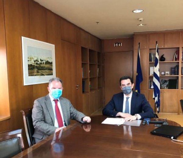 Mε τον Υπουργό Περιβάλλοντος & Ενέργειας Κ. Σκρέκα συναντήθηκε ο Γ.Κοτρωνιάς