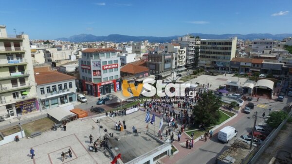 Μεγάλη συγκέντρωση διαμαρτίας στη Χαλκίδα για την κατάργηση του οχτάωρου