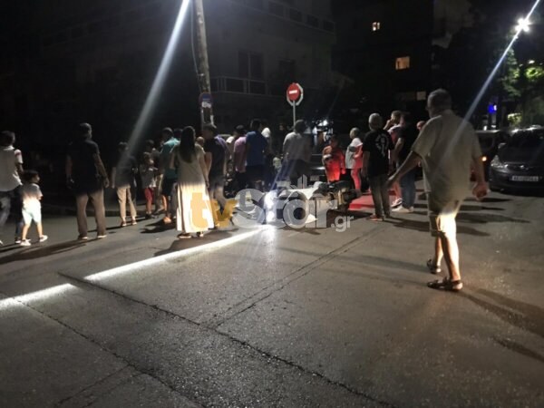 Λαμία: Παραβίασε το stop και χτύπησε μηχανάκι (φωτό)