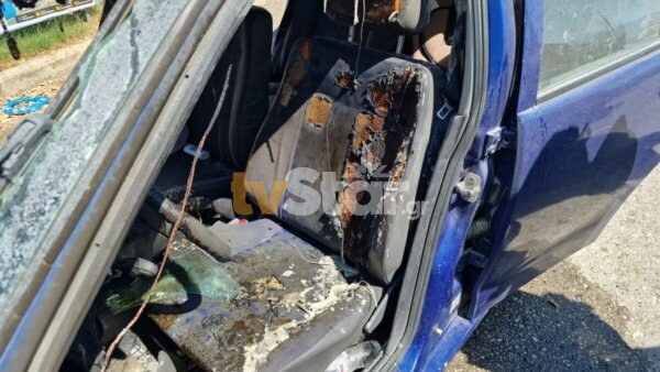Κάηκε αυτοκίνητο στην εθνική οδό