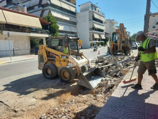 Διακοπή κυκλοφορίας στην οδό Καβάφη Λαμίας