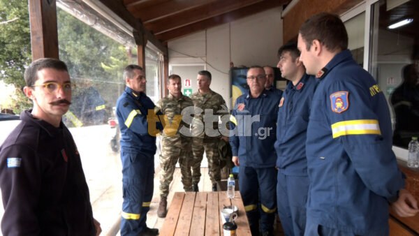 Στην Εύβοια για επιτήρηση ο Επιτελάρχης του Πυροσβεστικού Σώματος, Αθ. Μπαλάφας