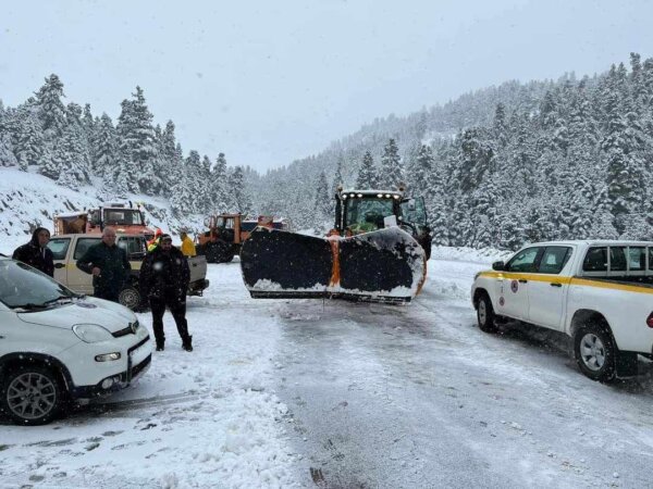 Μάχη με 2,5 μέτρα χιόνι στην Φτερόλακα Παρνασσού (φωτορεπορτάζ & video)