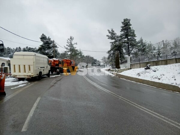 Ελάχιστο το χιόνι που έχει πέσει μέχρι στιγμής στην Εύβοια