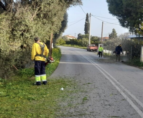 Εργασίες του Δήμου Χαλκιδέων στη Δ.Ε Ληλαντίων