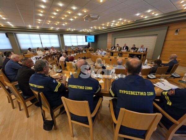 Στη Λαμία ο υφυπουργός Πολιτικής Προστασίας. Ευρεία σύσκεψη για τις πυρκαγιές. (φωτο video)