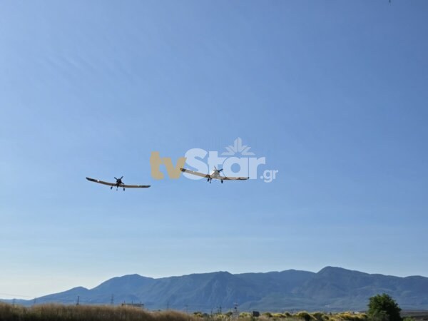 Λαμία: Στη μάχη της πυρόσβεσης τα 2 PZL της 359 ΜΑΕΔΥ. (φώτο – video)