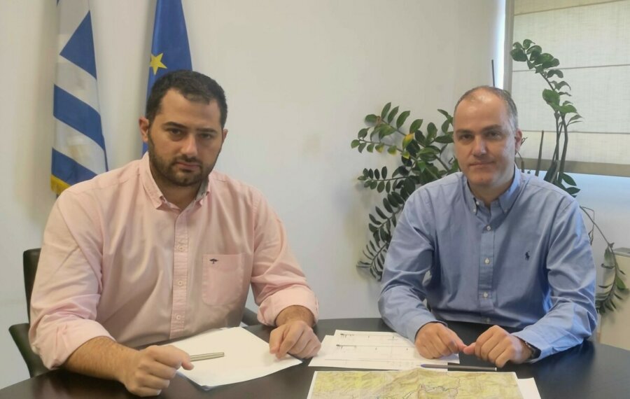 Περιφερειάρχης Στερεάς Φ.Σπανός και Αντιπεριφερειάρχης Εύβοιας Γ.Κελαϊδίτης