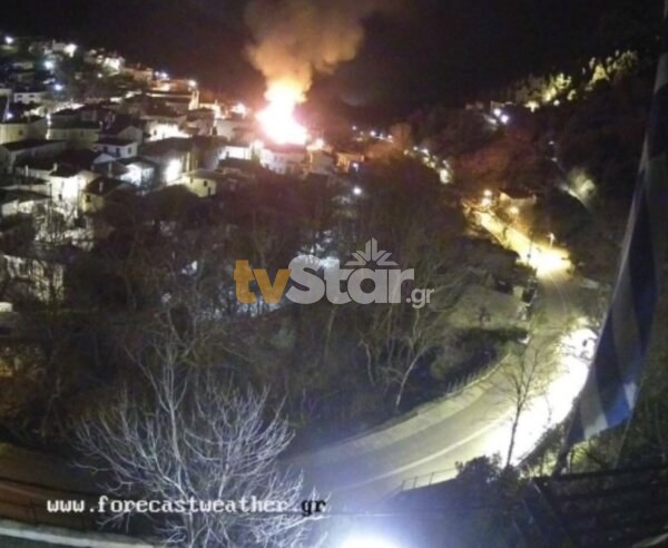 Κάηκε ολοσχερώς μεζονέτα στη Στενή Ευβοίας