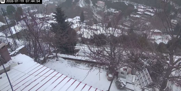 Ελάχιστο χιόνι στα ορεινά της Εύβοιας