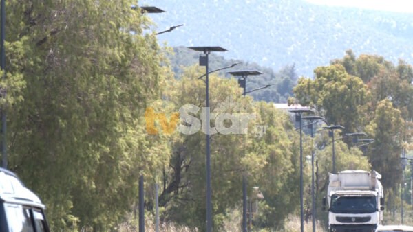 Σύγχρονες κολόνες φωτισμού ενισχύουν την οδική ασφάλεια σε δρόμους της Εύβοιας