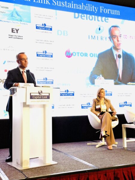 Ο Χρ. Σταϊκούρας στο 16ο Capital Link Sustainability Forum