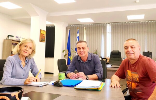 Επισκέψεις της Γιώτας Πούλου στον Αντιπεριφερειάρχη Βοιωτίας και στον Δήμαρχο Λεβαδέων