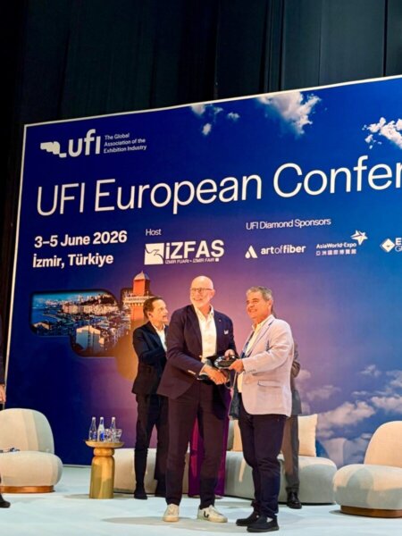 Τιμητική διάκριση της UFI στον Αντιπρόεδρο του ΣΟΚΕΕ Δρ. Κυριάκο Ποζρικίδη