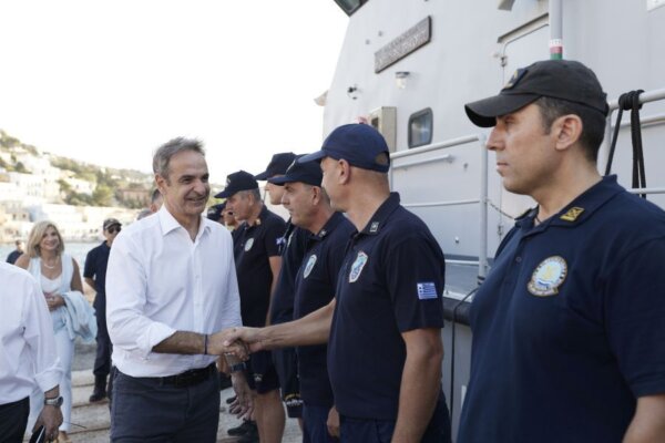 Κυριάκος Μητσοτάκης από το Αγαθονήσι: Θα εμποδίσουμε τα άθλια δίκτυα των διακινητών να φέρνουν στην Ελλάδα απελπισμένους ανθρώπους