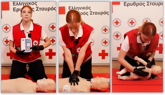 Παγκόσμια Ημέρα Επανεκκίνησης Καρδιάς: Ο Ελληνικός Ερυθρός Σταυρός παρουσιάζει τη χρήση του αυτόματου εξωτερικού απινιδωτή (ΒΙΝΤΕΟ)