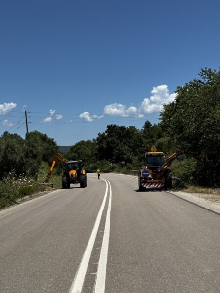 Ολοκλήρωση εργασιών καθαρισμού ερεισμάτων και κοπής κλαδιών στο οδικό δίκτυο της Φθιώτιδας (ΦΩΤΟ)