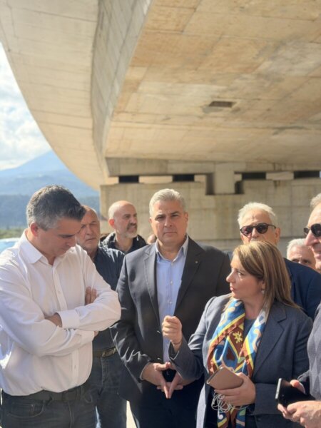 Ο Αντιπεριφερειάρχης Φθιώτιδας Ηλ. Σανίδας, στην αυτοψία στο «Οδικό Τμήμα Μπράλος – Άμφισσα του διαγώνιου άξονα Λαμία – Ιτέα – Αντίρριο»